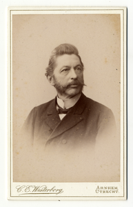 221177 Portret van E.L.G.P.C. Andrau, geboren 1850, lid van de gemeenteraad van Utrecht (1885-1889 en 1891-1893), ...